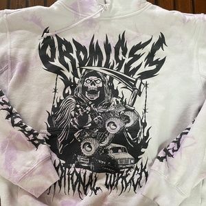 pull over graphic hoodie